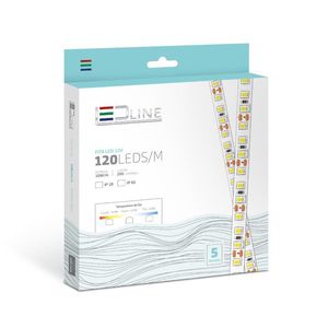 FITA LED S/ SILICONE 120 LED - 3000K 5M - LED LINE FT230S