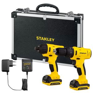KIT PARAFUSADEIRA E FURADEIRA IMPACTO 12V - STANLEY SCHI121S2FK-BR