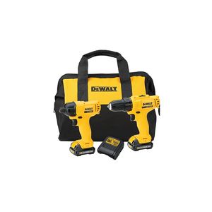COMBO 12V PARAFUSADEIRA E FURADEIRA IMPACTO BIVOLT DEWALT - DCK199C2-BR